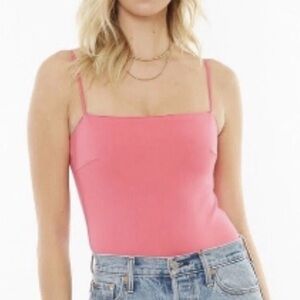 NWT 4SI3NNA Alexander coral pink 𝅺Bodysuit MEDIUM